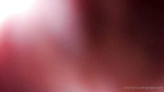 Ginger sex with dildo