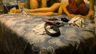 Wife takes 2 creampies threesome