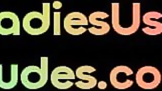 LADIES USE DUDES - CFNM dom babes pegging male asshole with strapon in 3some