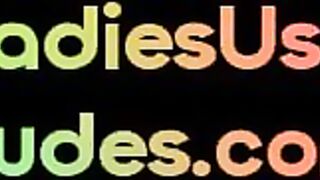 LADIES USE DUDES - Pegging femdom babes fucking guy butt in group with strapon