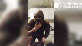 Shit smearing all over