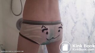 Twink grew a tail in his underwear