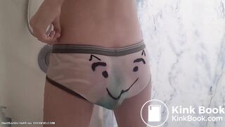 Twink grew a tail in his underwear