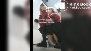 Beautiful women pooping in the toilet 95