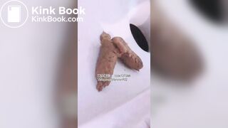 Beautiful women pooping in the toilet 105