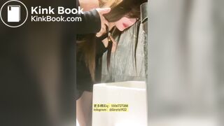 Beautiful college student taking selfies throwing up