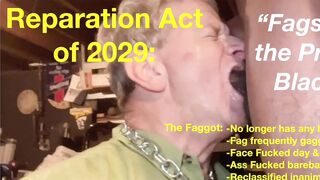White Faggot Becomes Owned Property of a Black Men