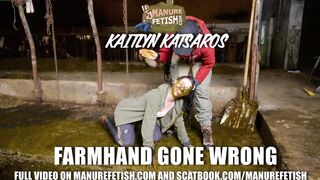 Kaitlyn Katsaros Farmhand Gone Wrong - Cowshit bondage