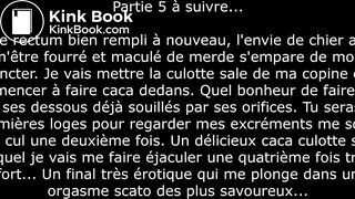 Partie 4, je remets ma merde dans mon rectum et je me barbouille les fesses pour éjac