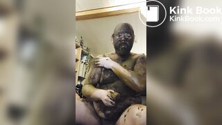 Shit smearing all over me and swallow