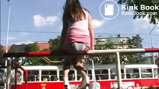 PSG - Sandra public pantypoop #1