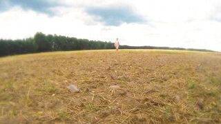Big horny load in the woods