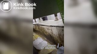 The girl moaned and pooped in the bathroom 2