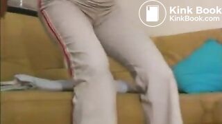 SLP - Sandra pees in white pants