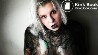 Big-Bodied Blonde Goth Babe's Solo Cam Show