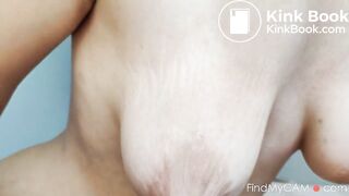 Solo Play: Saggy Stretched Tits