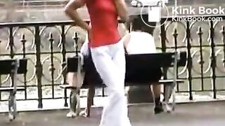 PSG - Marina public white pants mess