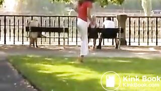 PSG - Marina public white pants mess