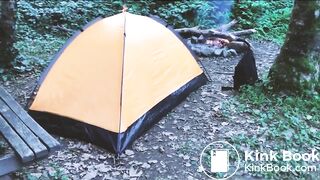 Blonde Russian Babe Tied Up and Fucked in a Forest Tent