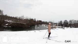 Nude Skiing Solo Female With Tattoos