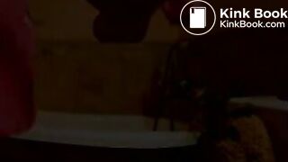 Girl takes a dump in her panties and p lays with it