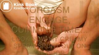 Gros gland dur et brun gicle sa sauce sur un gros caca chaud