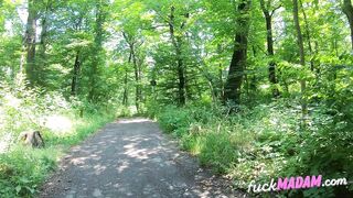 Blonde MILF's Public BDSM Solo in Abandoned Building
