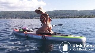 Public Flashing: Butt Plug & Pussy Exposed for Yachts & Fishermen