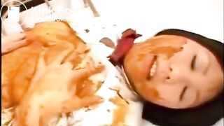 Naughty Japan Schoolgirls - Private scat lesson