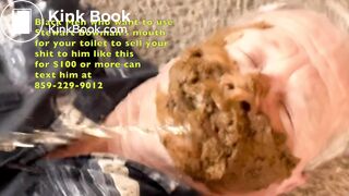 Fag Stewart’ s Mouth Becomes a Toilet Black Men SHIT In