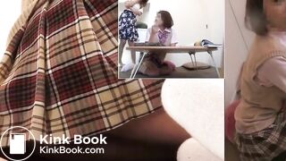 Naughty Japan Schoolgirls - Wetting their knickers