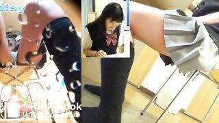Naughty Japan Schoolgirls - Wetting their knickers