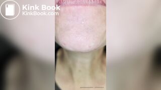 lick gril spit and tongue and vore