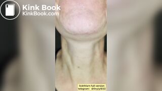 lick gril spit and tongue and vore