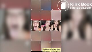 lick gril spit and tongue and vore 3