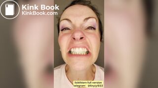 lick gril spit and tongue and vore 3