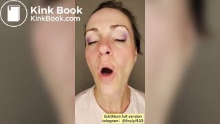 lick gril spit and tongue and vore 3