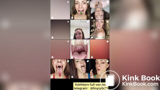 lick gril spit and tongue and vore 3