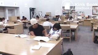 Naughty Japan Schoolgirls - Wet knickers groped in library