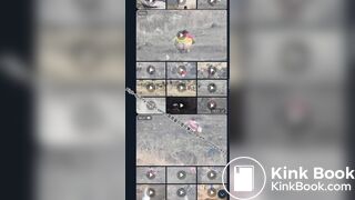 Indian woman poops in the wild