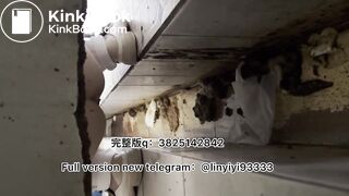 Girl pooping in toilet 002