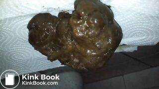 Enorme caca culotte, masturbation scato, étalage et éjaculation