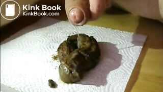 Large suprise rectale et matinale enduite de purée séminale