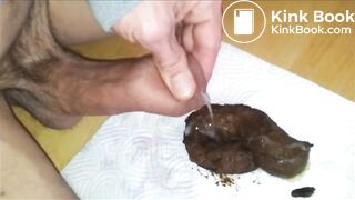 Large suprise rectale et matinale enduite de purée séminale