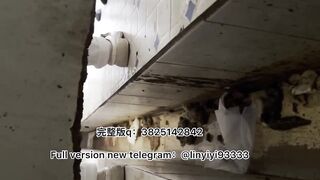 Girl pooping in toilet 015