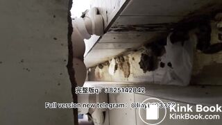 Girl pooping in toilet 015