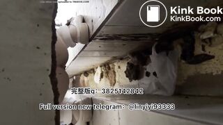 Girl pooping in toilet 015