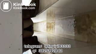 Girl pooping in toilet 016