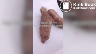 Beautiful girl poops in the toilet 7