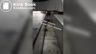 Beautiful girl poops in the toilet 8